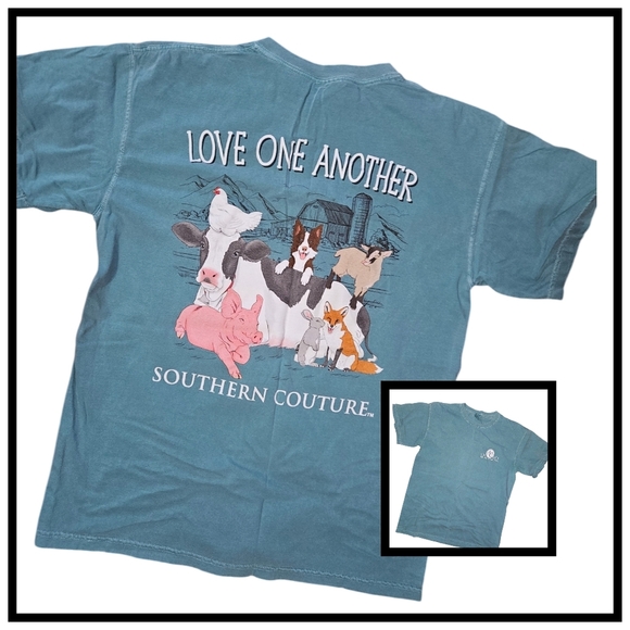 Southern Couture Comfort Colors Tee Sz M EUC - Picture 1 of 3